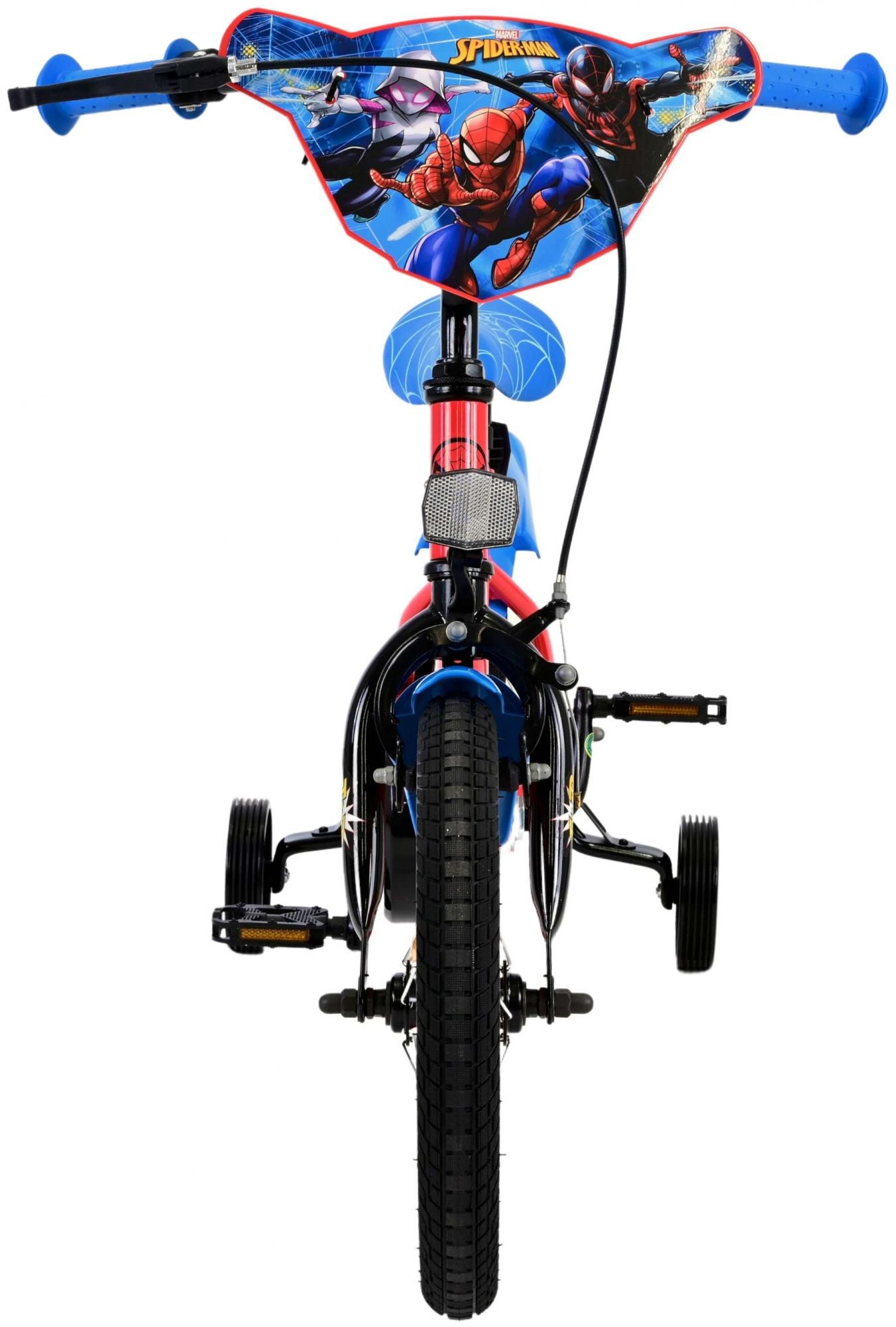 Spiderman wonder spider-man kinderfiets - jongens - 14 inch - rood blauw