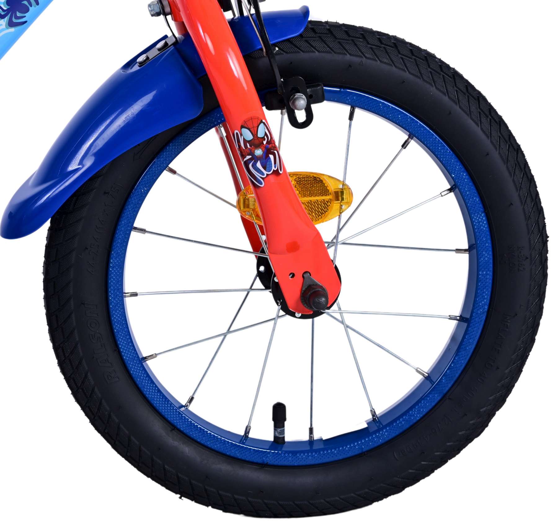 Spidey Kinderfiets - Jongens - 14 inch - Blauw - Twee handremmen