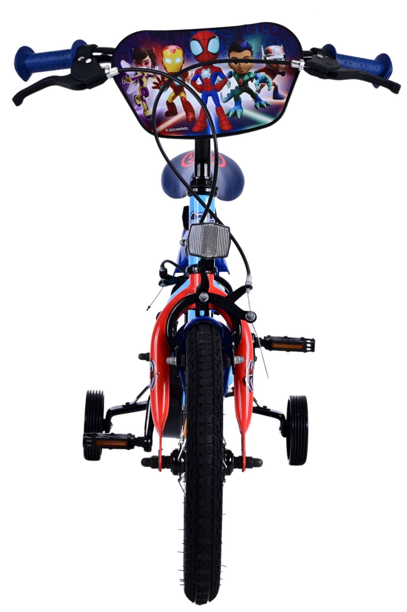 Spidey Kinderfiets - Jongens - 14 inch - Blauw - Twee handremmen