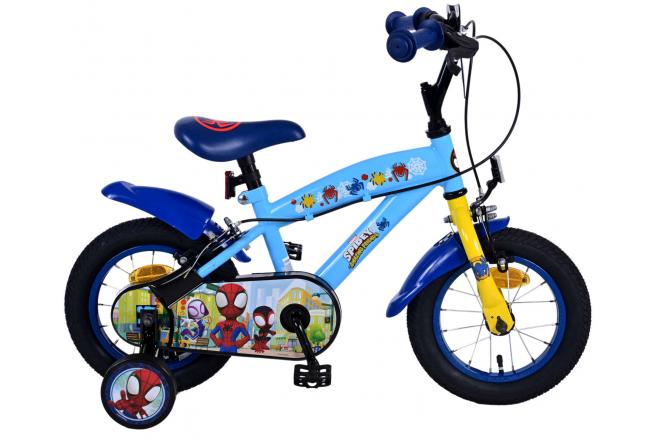 Spidey en zijn geweldige vrienden Spidey Kinderfiets Jongens 12 inch Blauw Twee handremmen