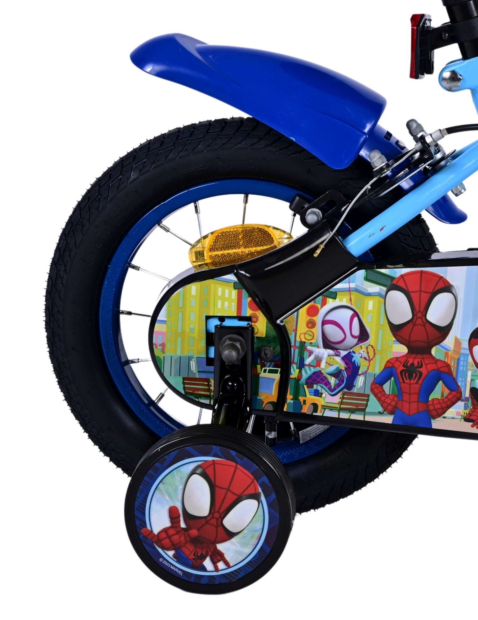 Spidey en zijn geweldige vrienden Spidey Kinderfiets Jongens 12 inch Blauw Twee handremmen