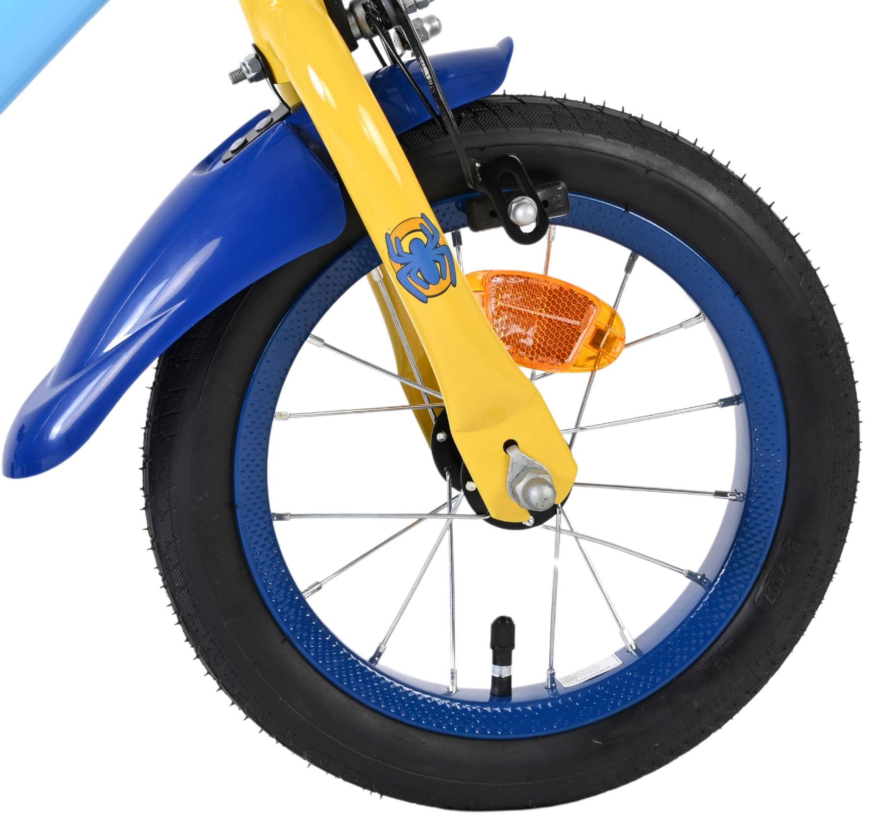 Spidey und seine tollen freunde spidey kinderfiets - jongens - 12 inch - blauw - twee handremmen