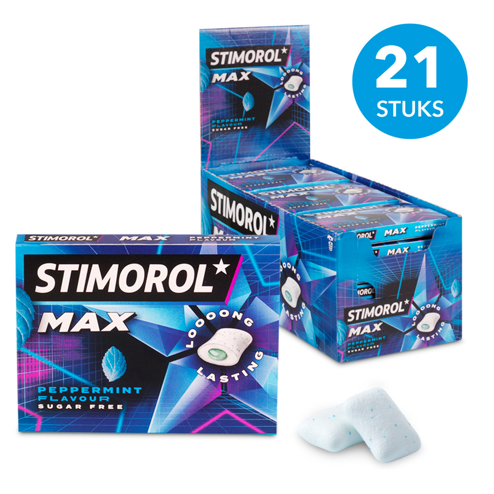 Stimorol max peppermint (21x 20gr)