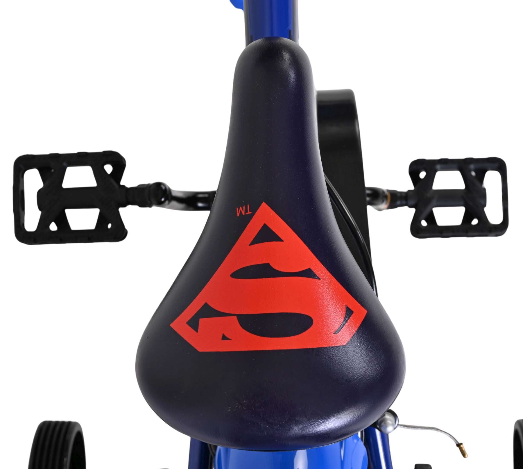 Volare superman kinderfiets - jongens - 12 inch - blauw - twee handremmen
