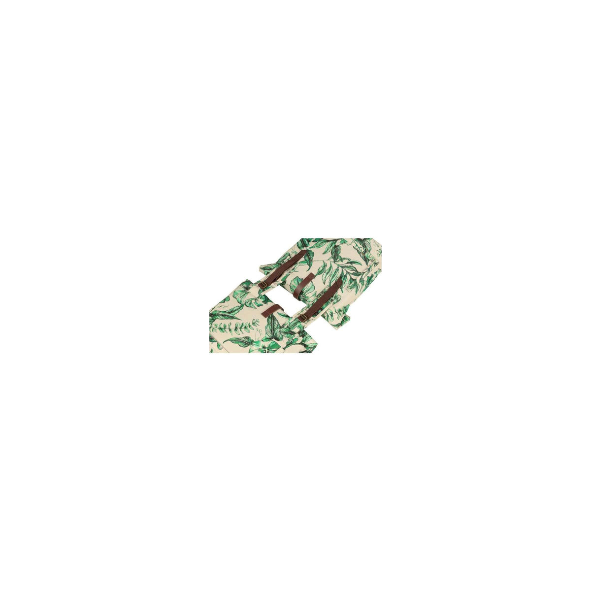 Basil Ever-Green dubbele fietstas, gerecycled PET, waterkerende vouwsluiting, unisex, fiets, sandshell beige