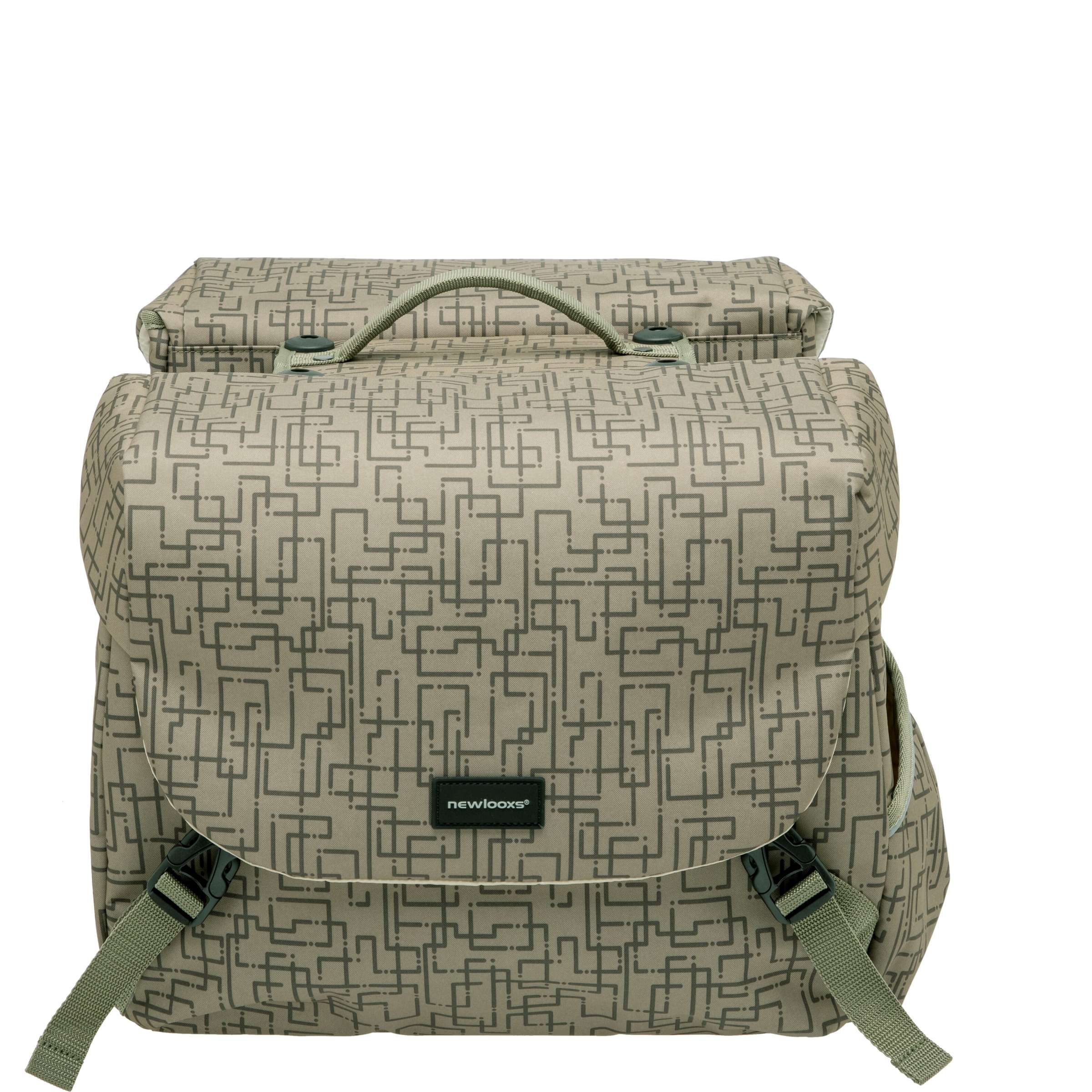 Mondi Joy Dubbele fietstas - waterafstotend polyester - Racktime - Ivy Grey