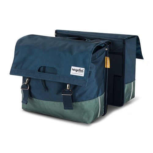 Urban Proof 40L dubbele fietstas - blauw groen