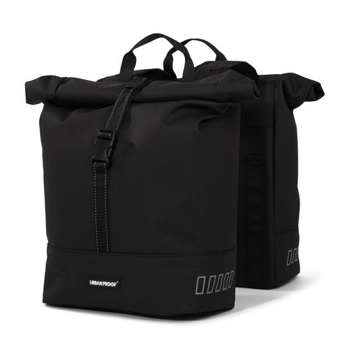 Urbanproof tas double roll up recycle 38l zwart