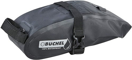 Sacoche Büchel, 100% étanche, dimensions : 20 x 10,5 x 7 cm. Noir
