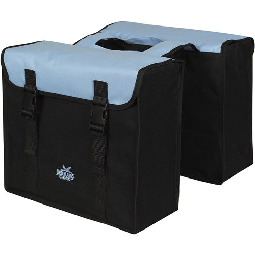 Greenlands double bag 34l black light blue