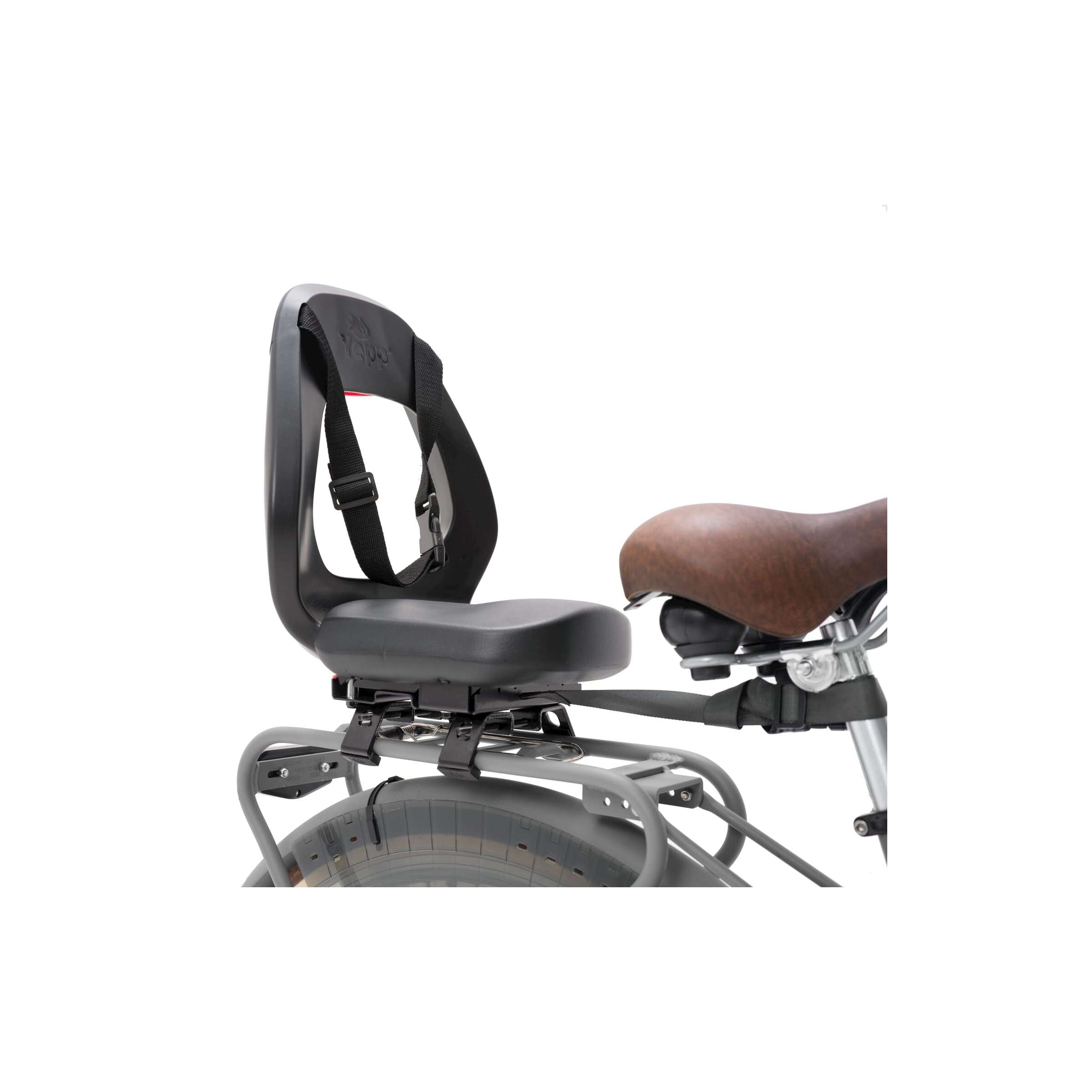 Yepp Thule achterzitje junior budget zwart + yeppie voetjes