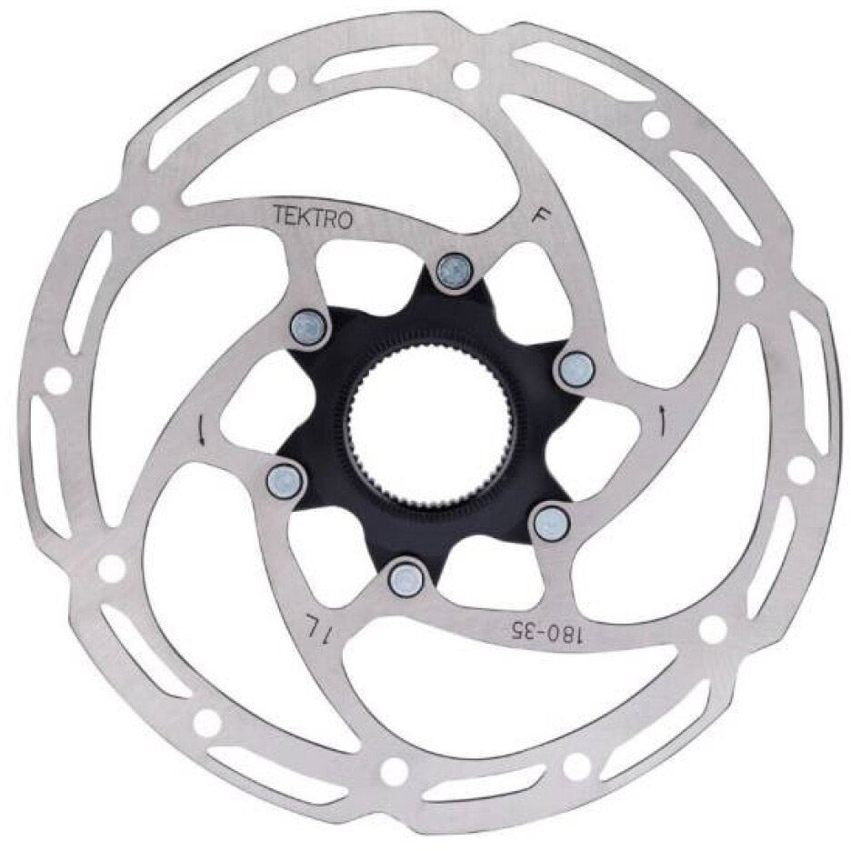 Tektro Remschijf Tr180-351 ø180mm Centerlock zilver (werkplaatsverpakking)
