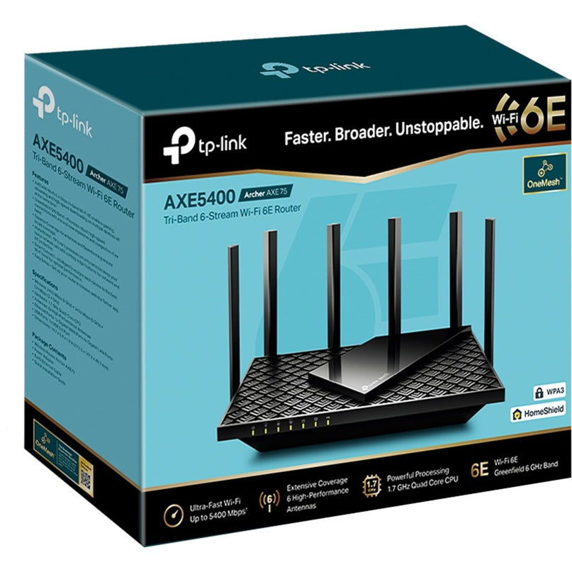 TP-Link TP-Link Archer AXE75 AXE5400 tri-band gigabit wifi 6E-rout