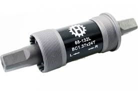 Boitier de pédalier roulement à billes 132 mm acier bsa