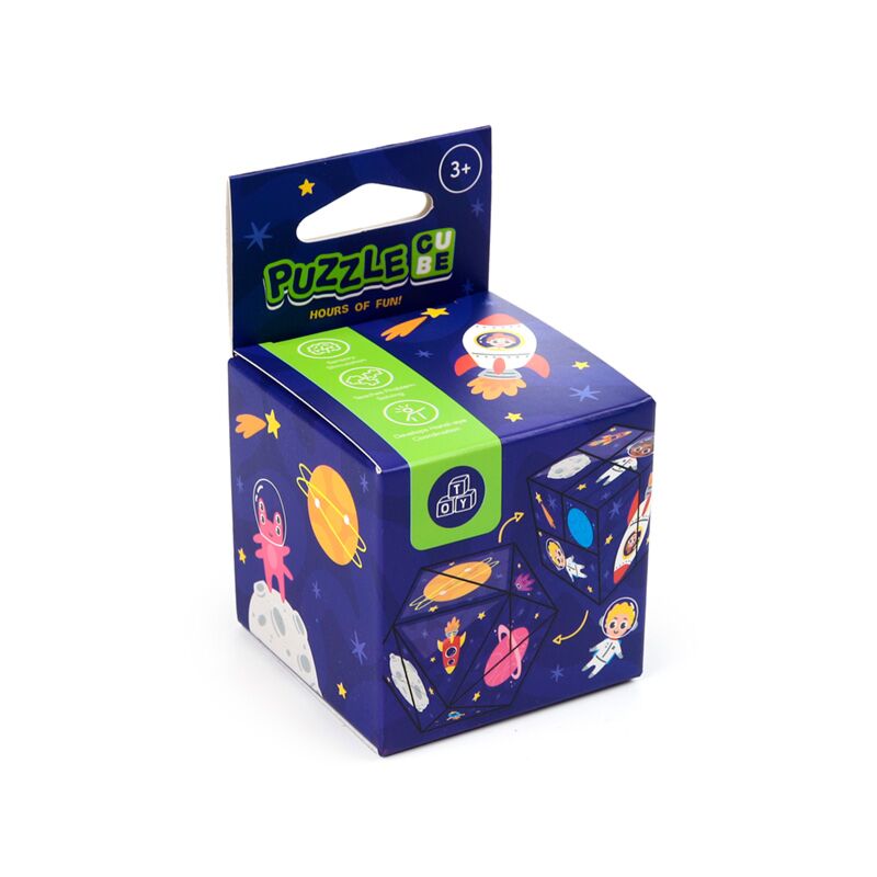 Astronaut souvenir puzzel kubus speelgoed