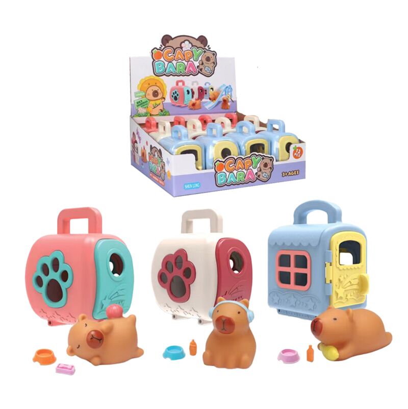 Schattige capybara mini dier draagset