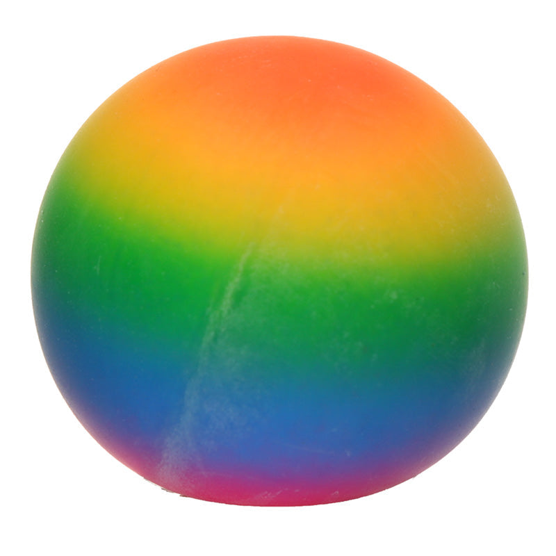 Regenboog knijp speelgoed stress ball 7cm