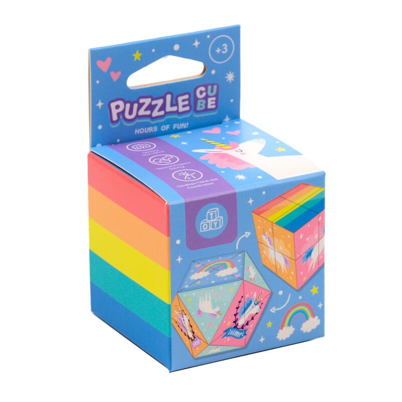 Eenhoorn magische puzzel kubus speelgoed