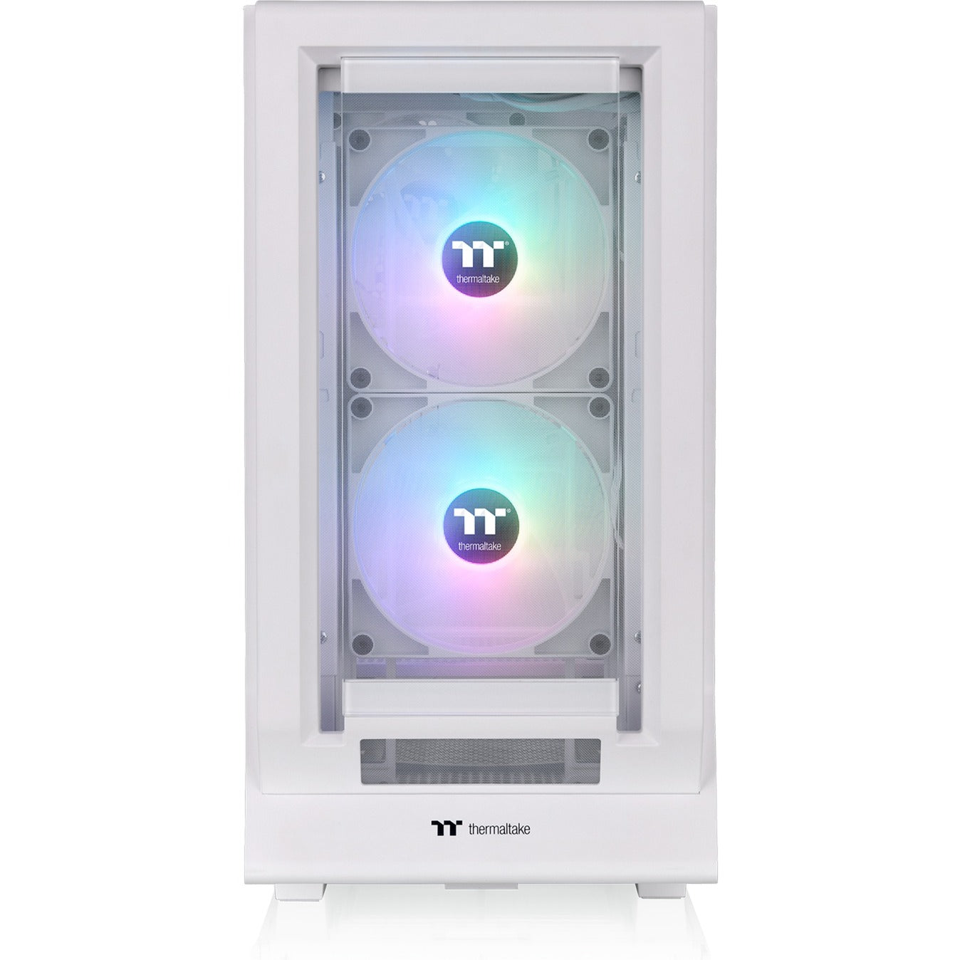 Thermaltake ceres 350 mx - snow midi tower behuizing (wit | 2x usb-a | 1x usb-c | rgb | tempered glass)