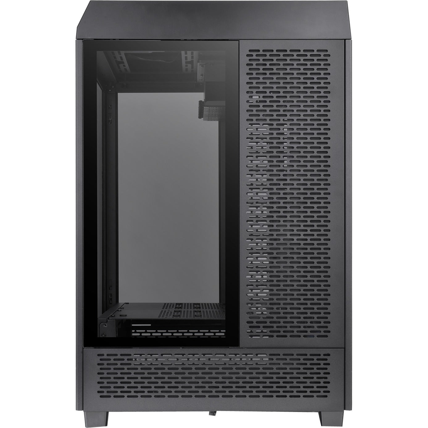 Thermaltake the tower 500 midi tower behuizing (zwart | 4x usb-a | 1x usb-c | tempered glass)