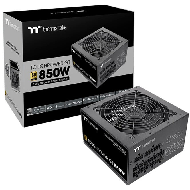 Thermaltake toughpower gt modulaire 850 watt voeding (zwart, 4x pcie)