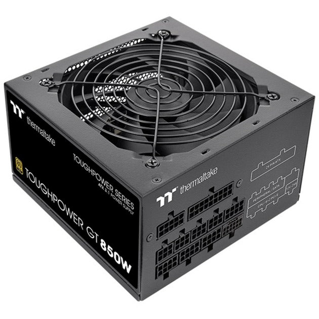Thermaltake toughpower gt modulaire 850 watt voeding (zwart, 4x pcie)