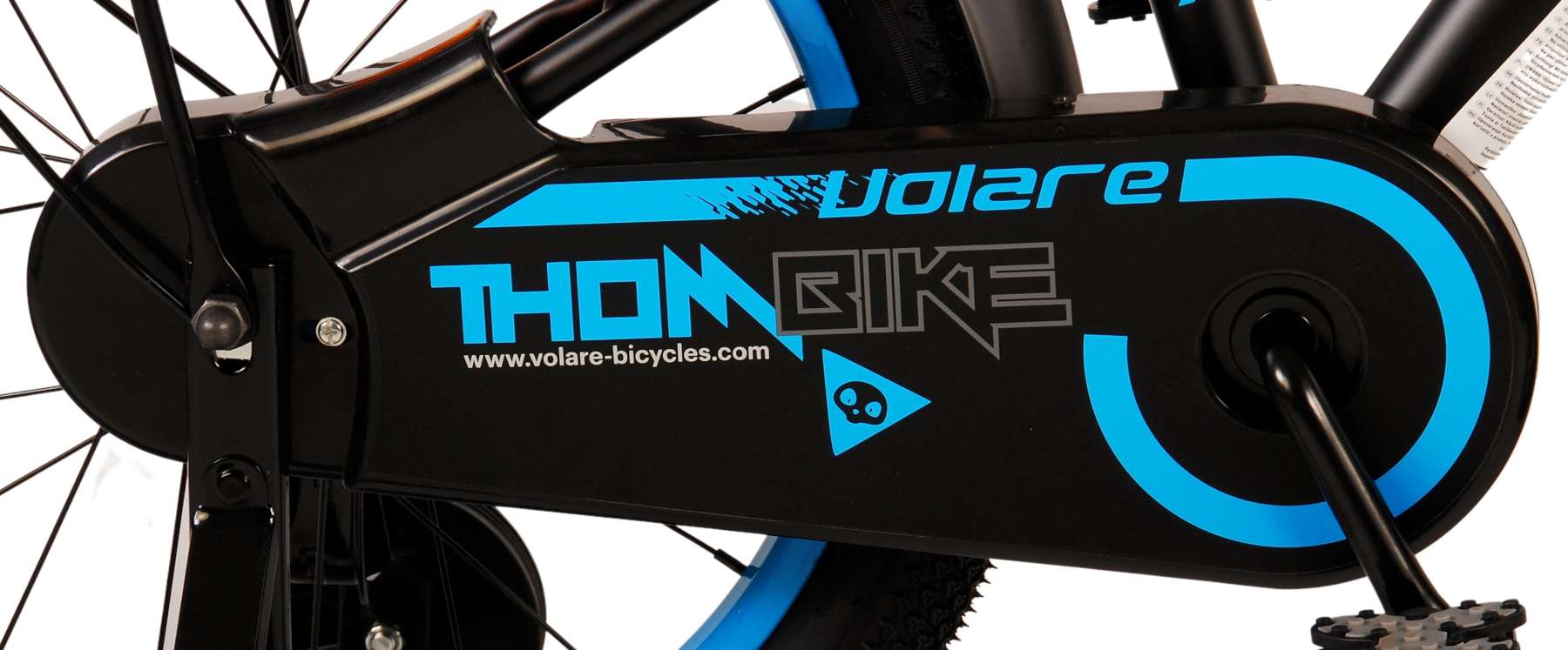 Volare Thombike Kinderfiets - Jongens - 18 inch - Zwart Blauw - Twee handremmen