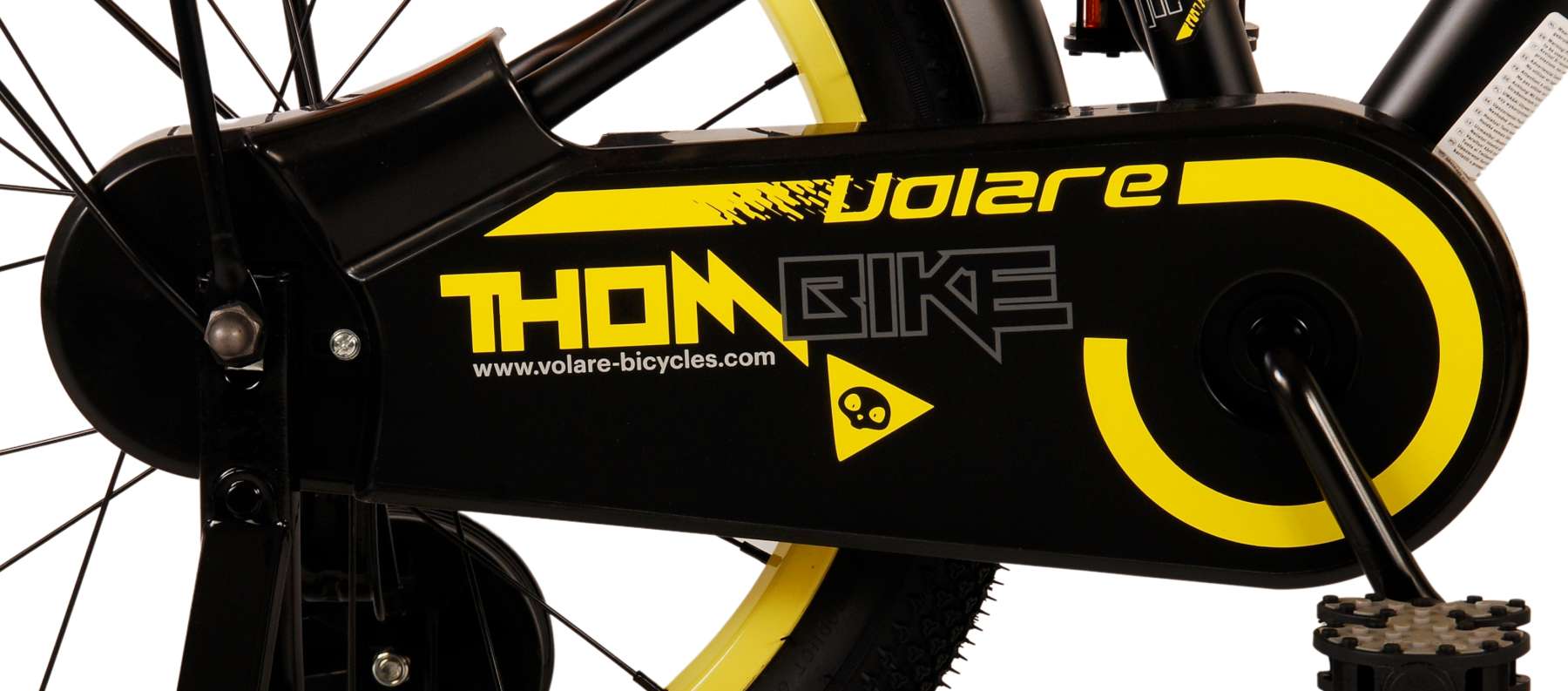Volare Thombike Kinderfiets - Jongens - 18 inch - Zwart Geel