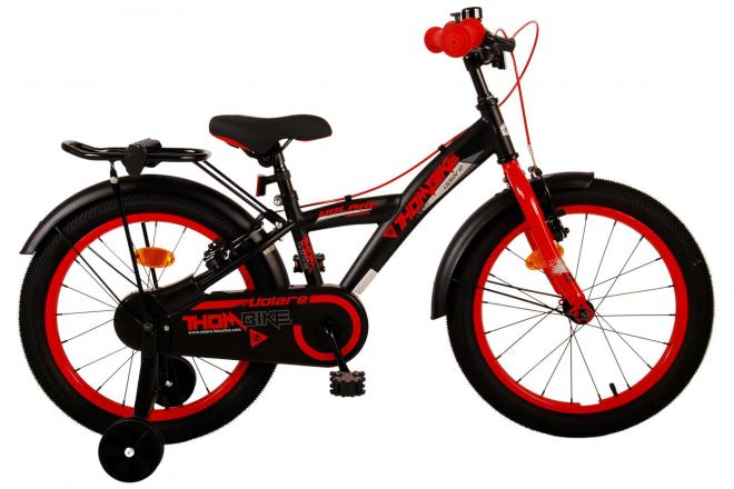 Volare Thombike Kinderfiets - Jongens - 18 inch - Zwart Rood - Twee handremmen