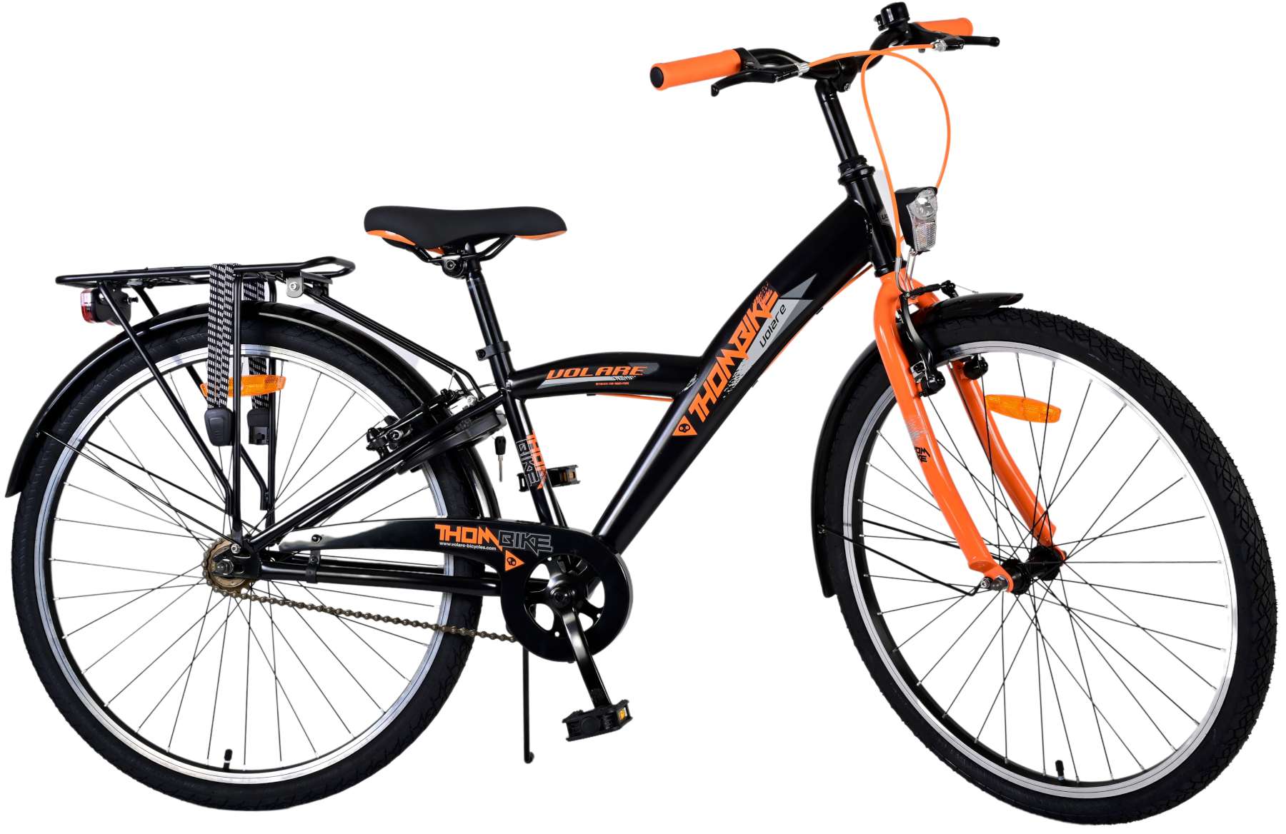 Volare Thombike Kinderfiets - Jongens - 26 inch - Zwart Oranje - Twee Handremmen