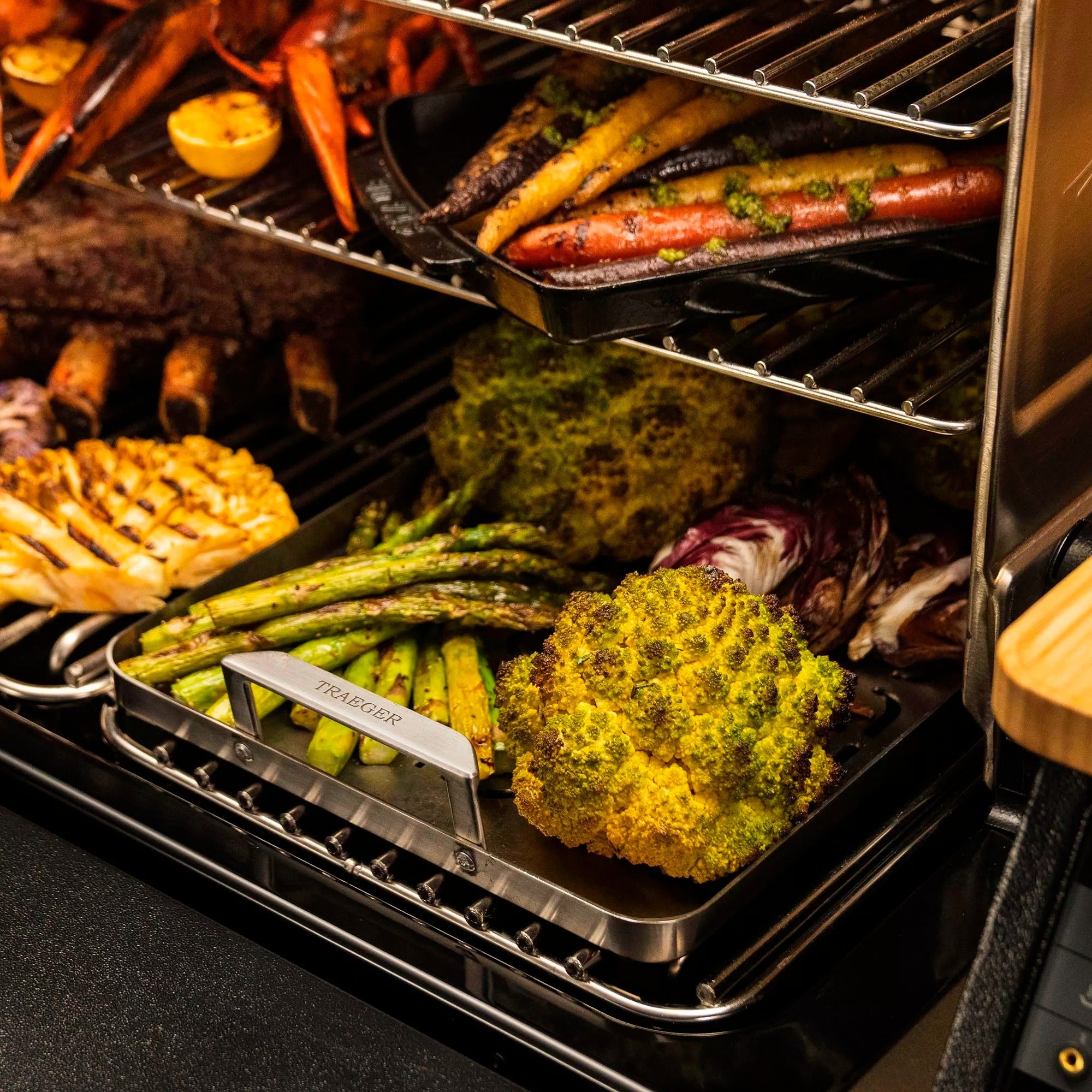 Traeger Traeger ModiFIRE vis groenten industriële grillschaa