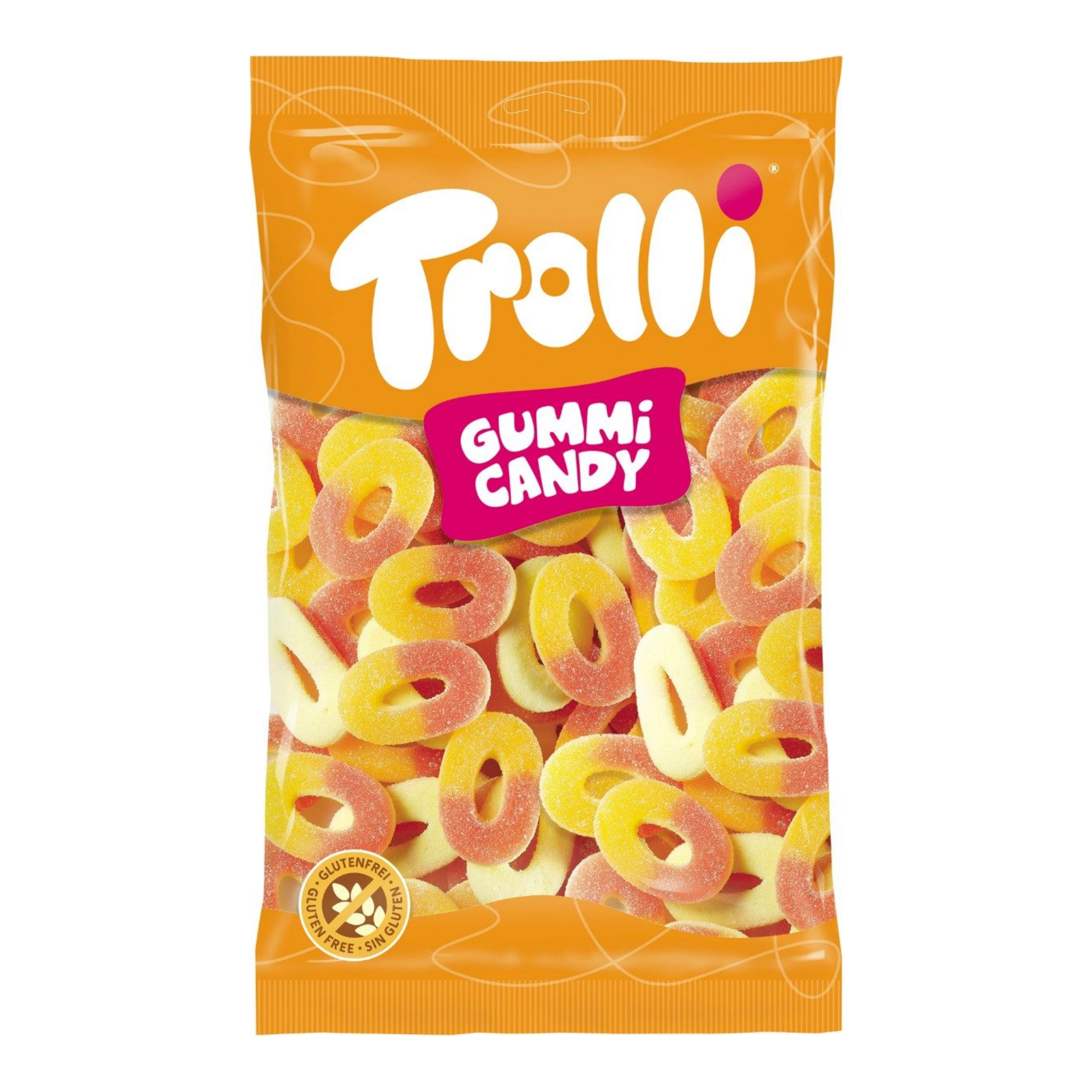 Trolli perzikringen (1 kg)