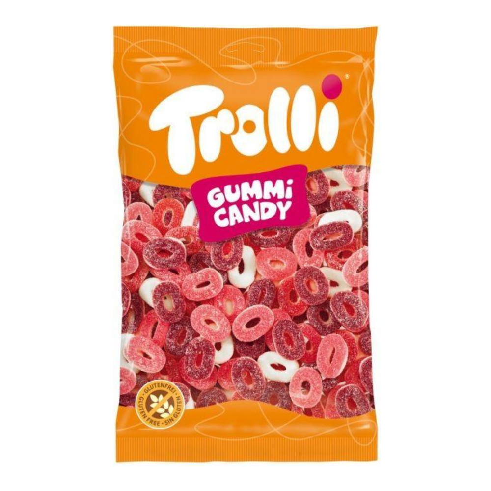 Trolli red fruit rings (1 kg)