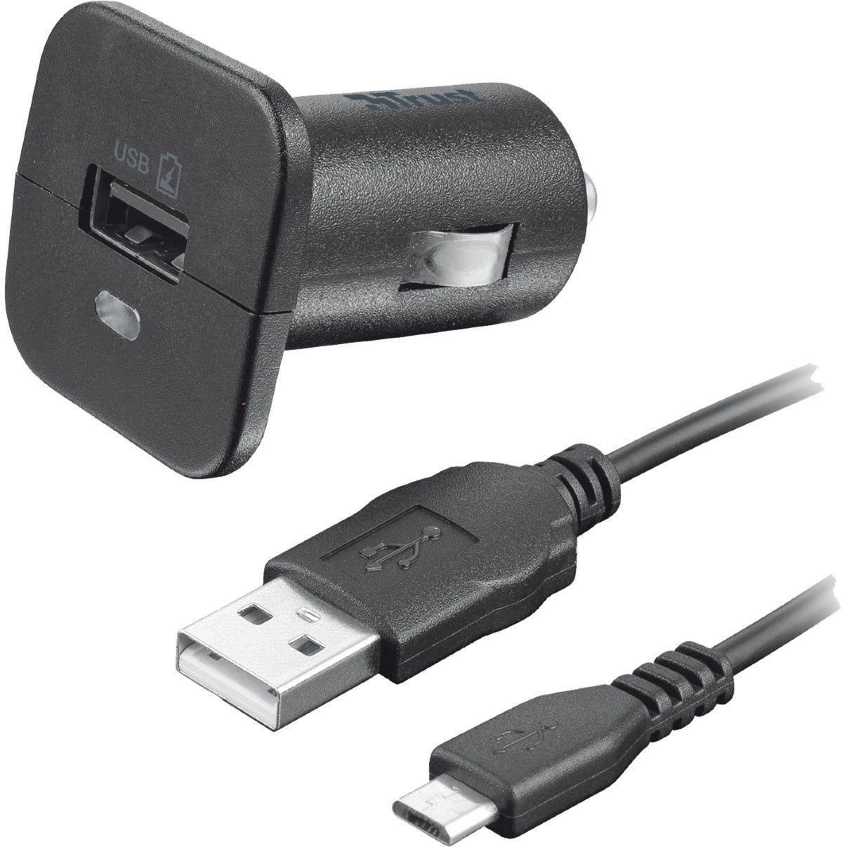 Trust Trust 5W Autolader met Micro-USB-kabel