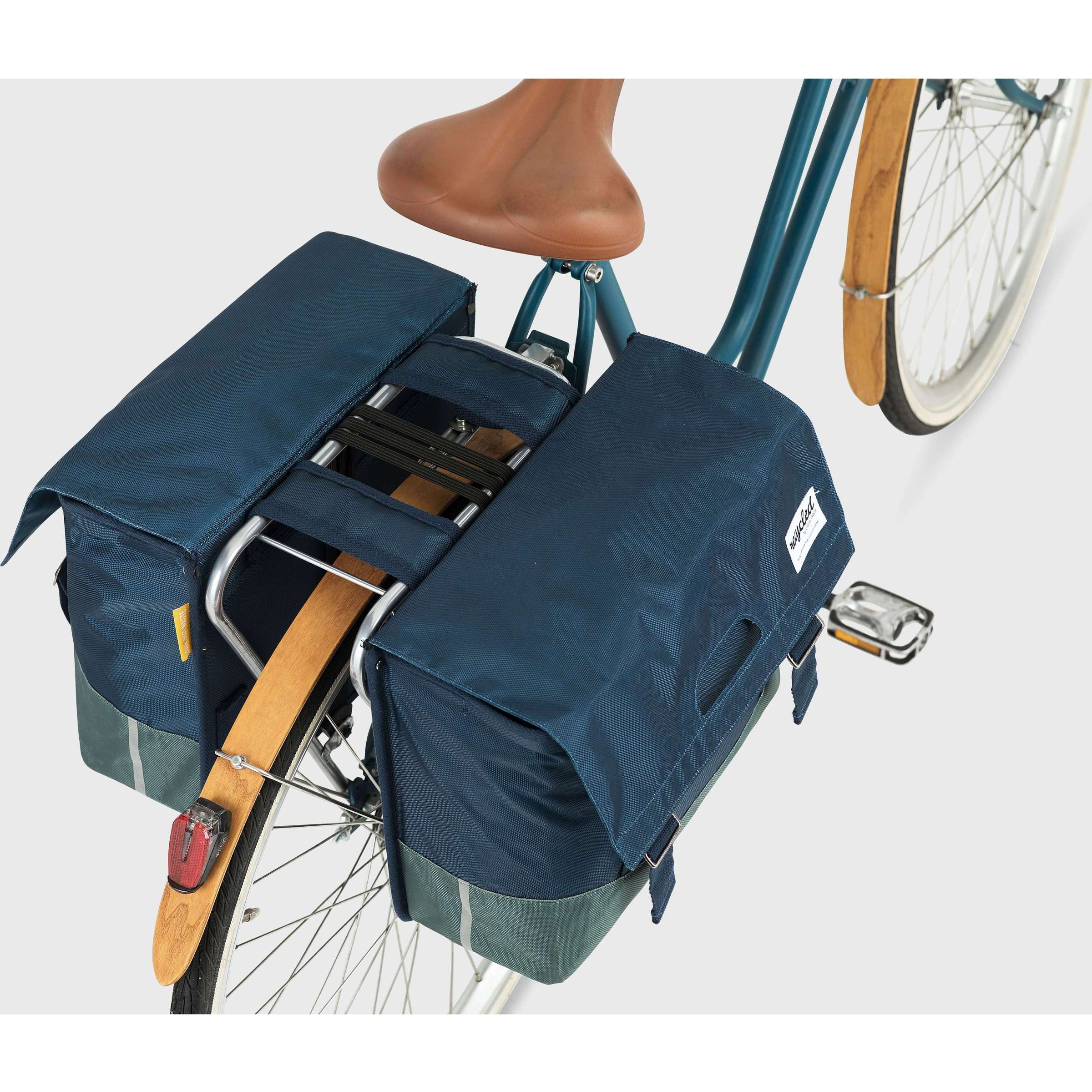 Urban Proof 40L dubbele fietstas - blauw groen