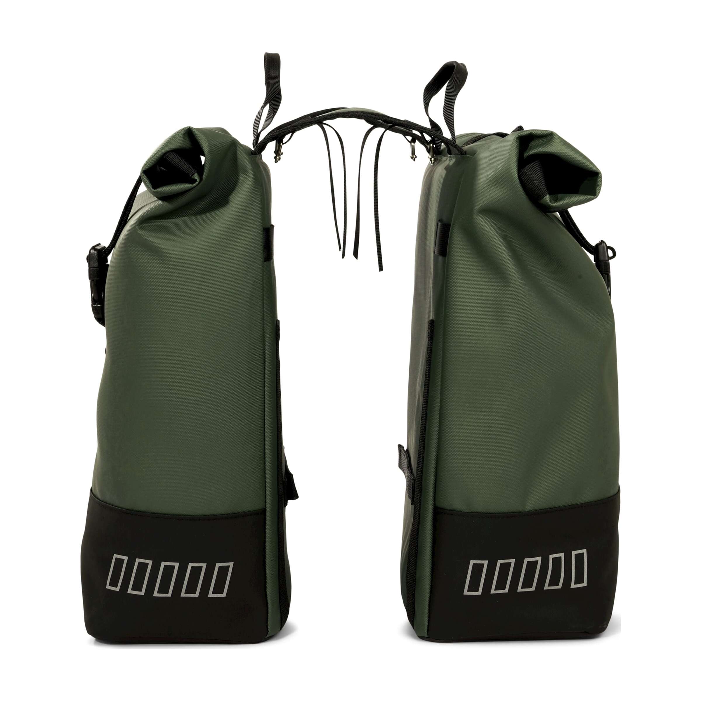UrbanProof Urbanproof rolltop dubbele fietstas 38 liter groen