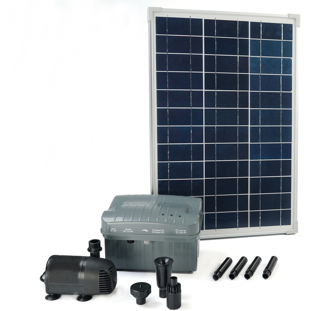 Ubbink solarmax 1000 accu pomp (zwart, incl. solarpaneel, pomp en accu)