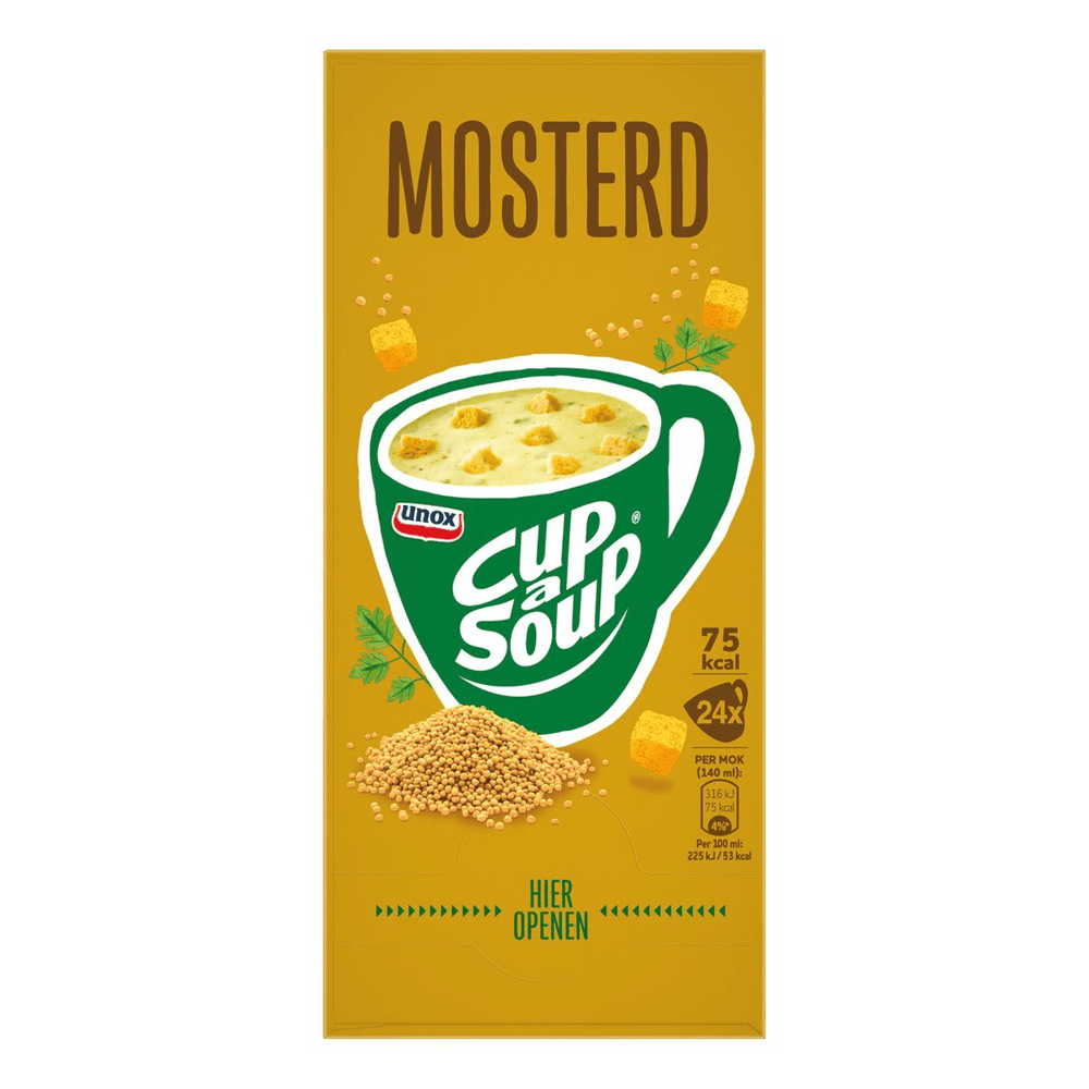 Cup-a-soup unox mosterd (24x 140ml)