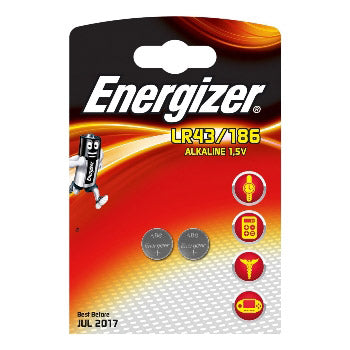 Enerdis apparaat alkalisch LR43 186 blister 2 stuks