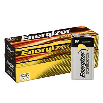 Energizer Industrial 9V box with 12 pieces