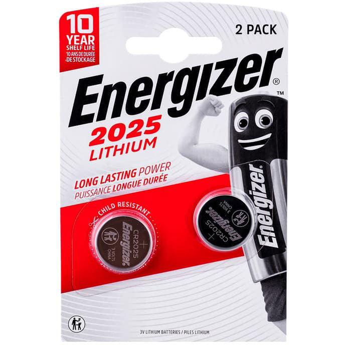 Enerdis energizer batterij lithium 3v cr2025 blister (2st)
