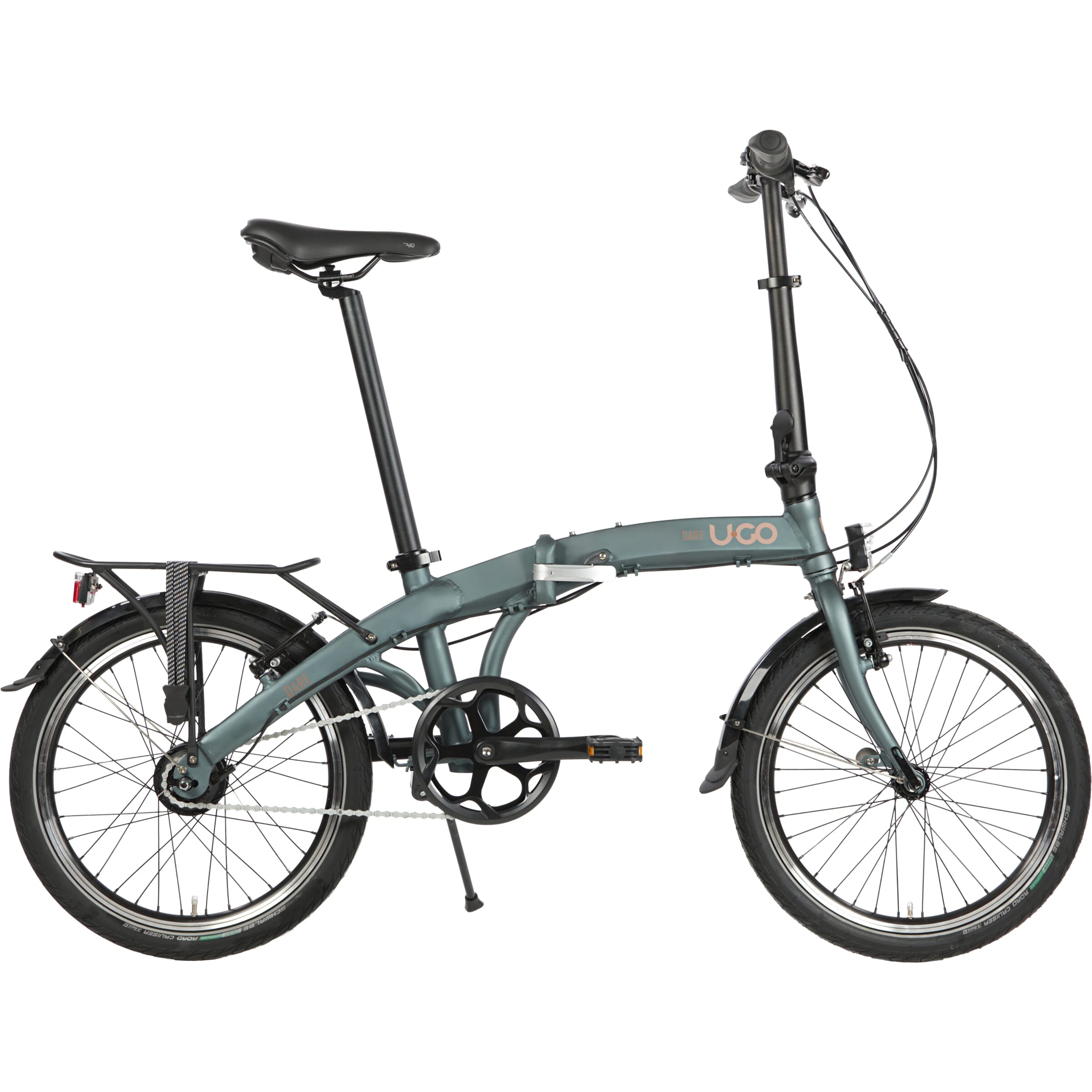 U.go vélo pliant 20 pouces 7v dare i7 vert sapin