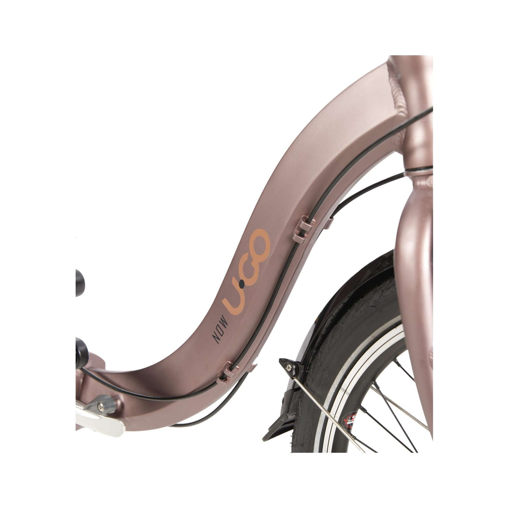 U.go vélo pliant 20 pouces 3v low entry now i3 marron marron