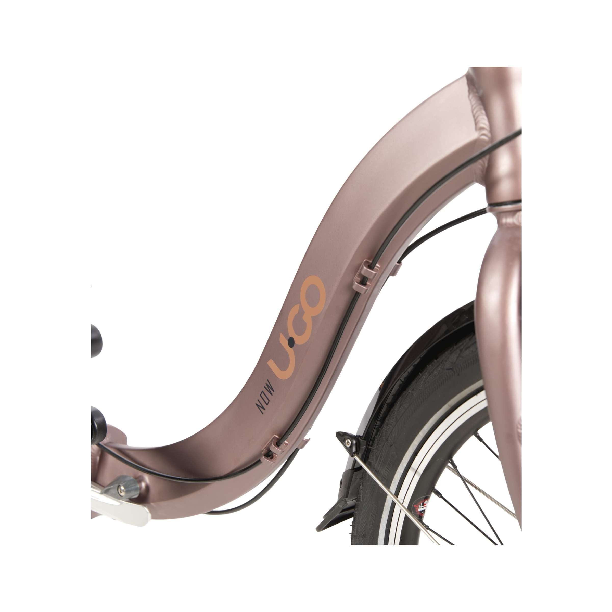 U.go vélo pliant 20 pouces 3v low entry now i3 marron marron