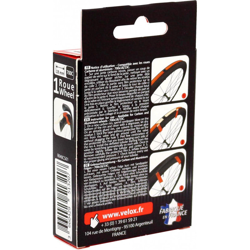 Velox velgtape dubbelzijdig jantex buis 18mm voor 1 wiel