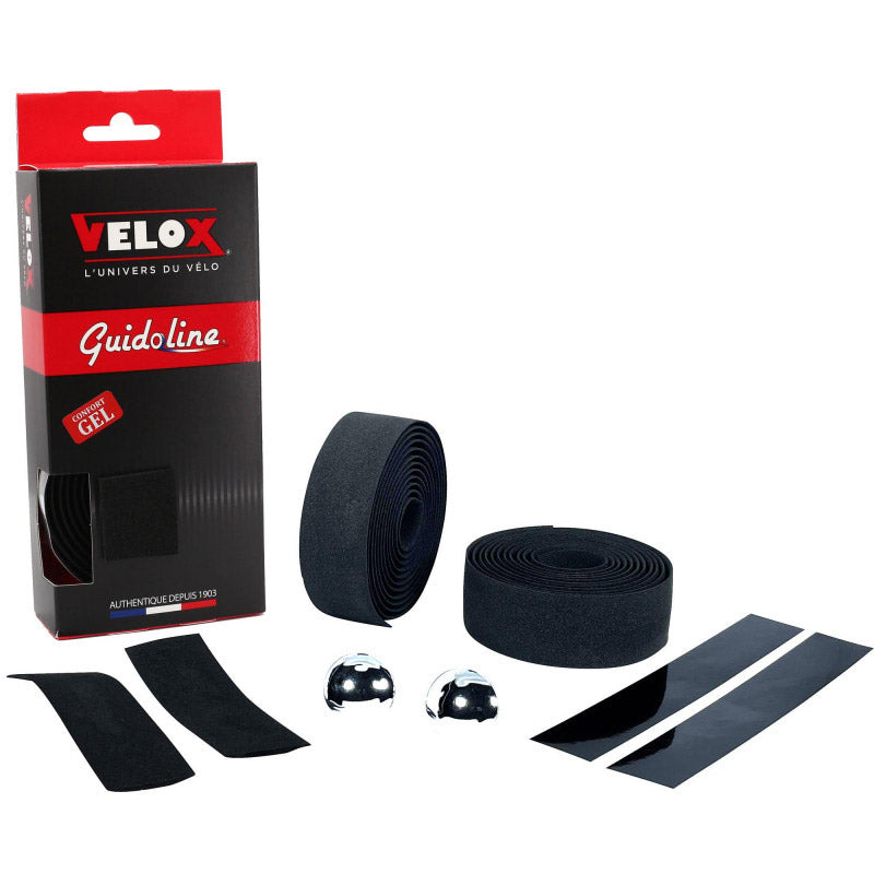 Velox stuurtape maxi kurk gel zwart (2st)