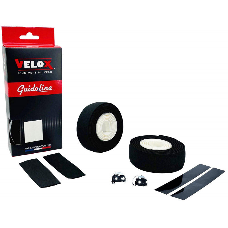 Velox stuurtape maxi kurk bicolor zwart wit (2st)