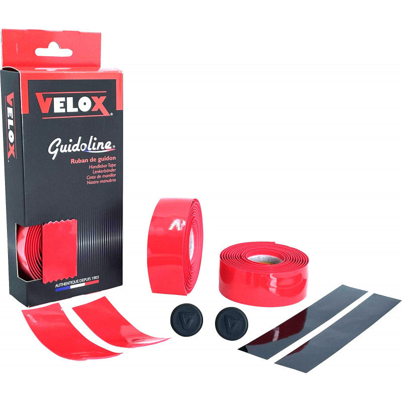 Velox stuurtape glans klassiek rood (2st)