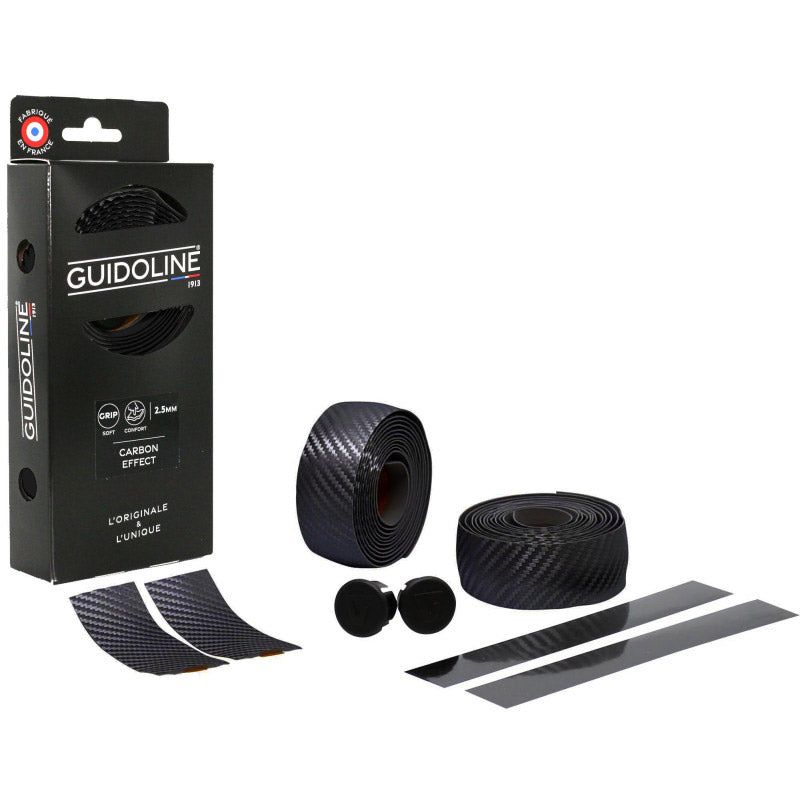 Velox Guidoline stuurlint carbonlook ø2,5x3,0mm 175cm zwart