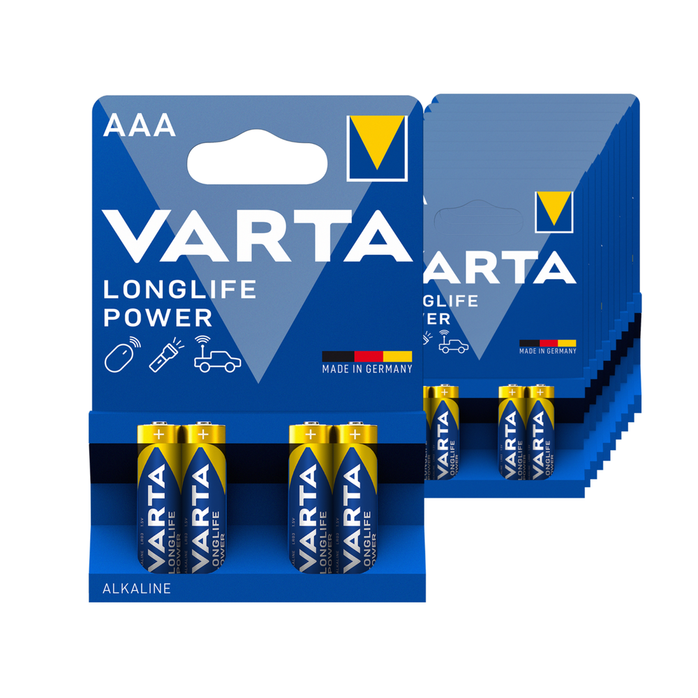 Varta aaa longlife power alkaline batterijen (10x 4 stuks)